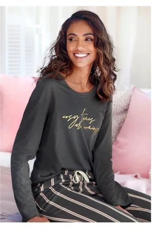 Lascana Pyjama top met folieprint