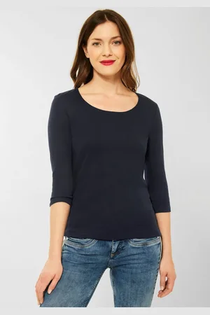 Street one Shirt met 3/4-mouwen Style Pania met extra voering aan de voorkant