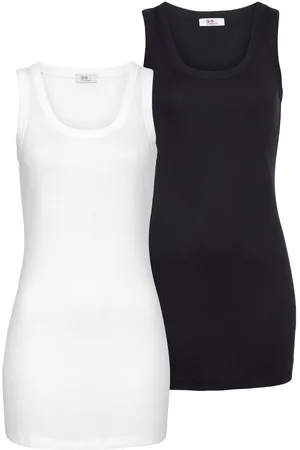 FLASHLIGHTS Tanktop in een lang model (2-delig, Set van 2)