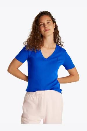 Tommy Hilfiger T-shirt SLIM CODY V-NK SS met geborduurd logo