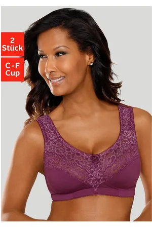 Petite Fleur Steun-bh zonder beugels, met elegante kant, basic dessous (Set van 2)