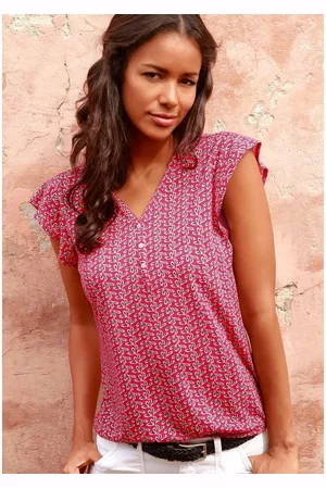 Lascana Shirttop met kapmouwtjes (2-delig, Set van 2)