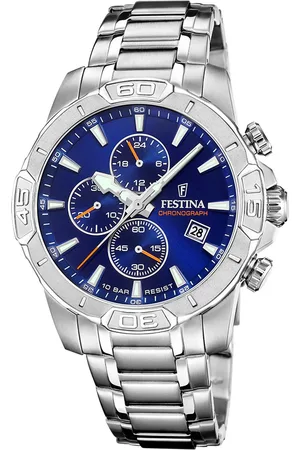 Festina Chronograaf Timeless Chronograph Quartzhorloge, horloge, herrenuur, roestvrijstalen band, analoog, dag