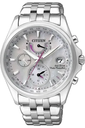 Citizen Multifunctioneel radiografisch horloge FC0014-54A Polshorloge, dameshorloge, solar, roestvrijstalen band, tot 10 bar waterdicht