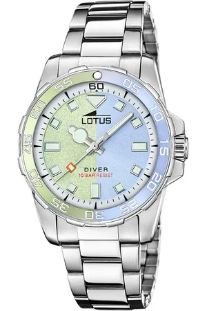 Lotus Kwartshorloge Polshorloge, dameshorloge, roestvrijstalen armband, tot 10 bar waterdicht