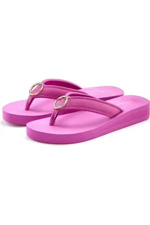 Lascana Badslippers Sandaal, pantoletten, badschoen met ringapplicatie "Italië" VEGAN