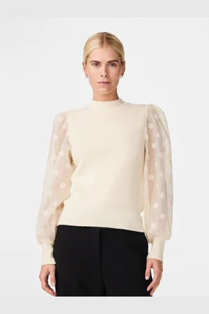 Y.A.S Trui met ronde hals YASDOTME LS KNIT PULLOVER S. NOOS