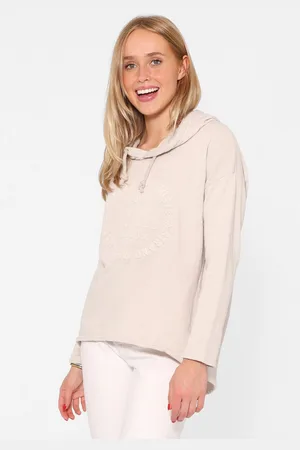 Zwillingsherz Hoodie "Moin" met capuchon en stempeldruk