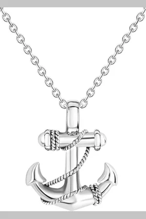 Firetti Ketting met hanger Sieraad cadeau anker met zirkoon (synthetisch)
