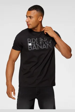 Bruno Banani T-shirt korte mouwen, smal gesneden, bedrukt, van katoen