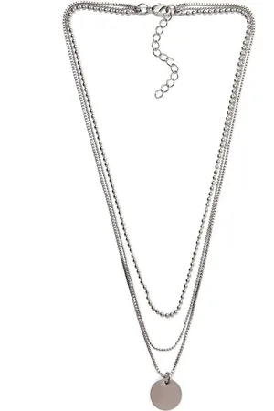 Firetti Ketting met hanger Sieraad cadeau Layering ketting met ronde hanger