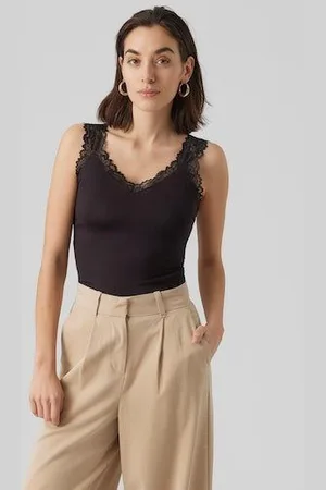 VERO MODA Kanten top VMROSA SL TOP JRS NOOS