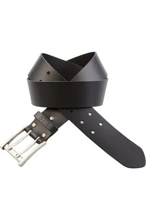 H.I.S Leren riem met dubbele gesp tot maat 145 - nieuwe collectie