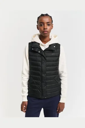 GANT Bodywarmer LIGHT DOWN VEST met logoprint op borsthoogte