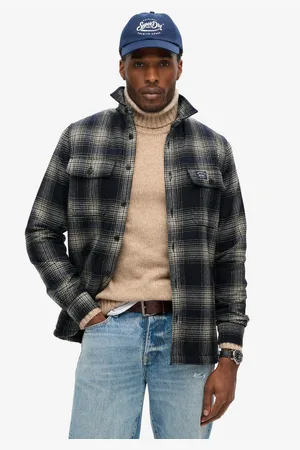 Superdry Overhemd met lange mouwen Wool Miller Overshirt