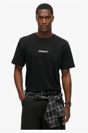 Superdry Shirt met ronde hals MICRO LOGO GRAPHIC LOOSE TEE