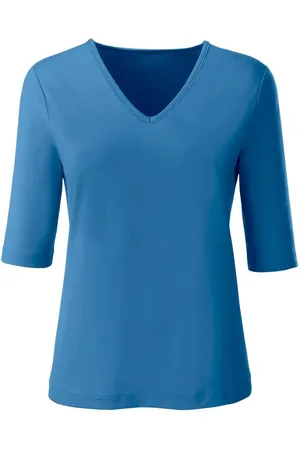 Casual Looks Shirt met V-hals Shirt (1-delig)