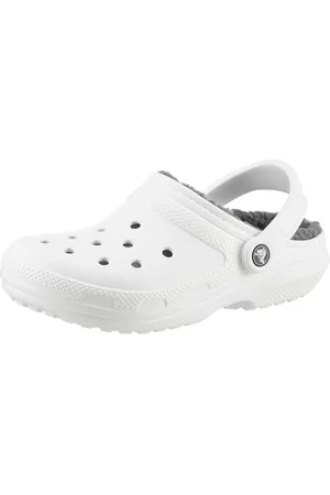 Crocs Pantoffels Classic Lined Clog , tuinschoen, slippers, klomp, met knuffelig nepleer
