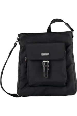 TOM TAILOR Hobo-tas Rina van lichtgewicht nylon en ingewikkeld geweven riemband