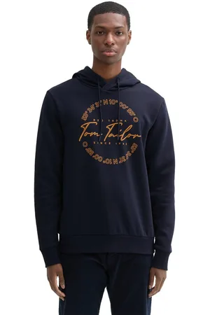 TOM TAILOR Hoodie met grote logo-frontprint