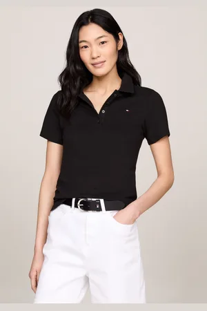 Tommy Hilfiger Poloshirt 1985 SLIM PIQUE POLO SS met -merklabel