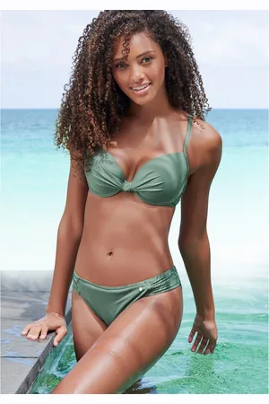QS by s.Oliver Bikinitop met beugels Spain met aangerimpeld midden