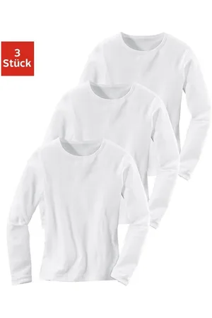 H.I.S Shirt met lange mouwen in ribkwaliteit (Set van 3)