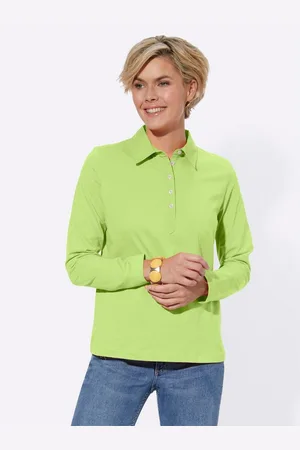 Casual Looks Poloshirt met lange mouwen Poloshirt (1-delig)