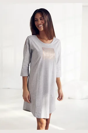 VIVANCE DREAMS Nachthemd met een afgeronde zoom