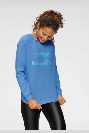 KangaROOS Sweatshirt Lange mouwen, figuurvolgende snit, met print, ronde hals