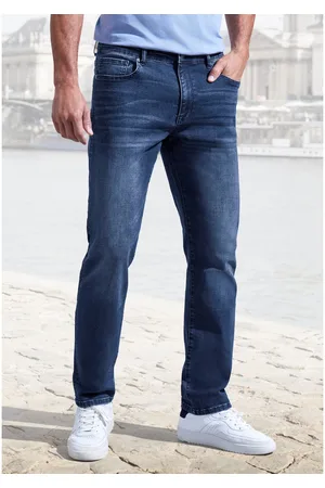 john devin 5-pocket jeans Straight-fit Jeans in elastische denimkwaliteit