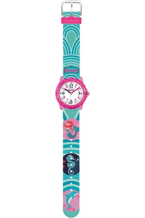 Scout Kwartshorloge Crystal, 280305036 Horloge, kinderhorloge, leerhorloge, cadeau-idee, schoolbegin, zeemeermin