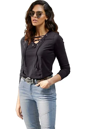 Heine Shirt met V-hals Shirt (1-delig)