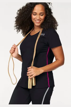 H.I.S T-shirt Korte mouwen, figuurvriendelijke snit, effen, V-hals