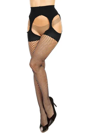 Glamory Netpantykousen Mesh Ouvert Plus Size, Ouvert