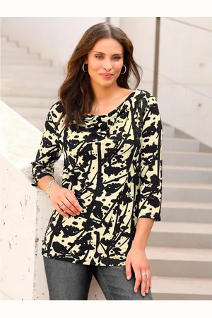 Classic Inspirationen Shirt met cascadehals Shirt (1-delig)
