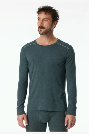 Schiesser Shirt met lange mouwen "Comfort Fit" met contraststrepen op de schouders