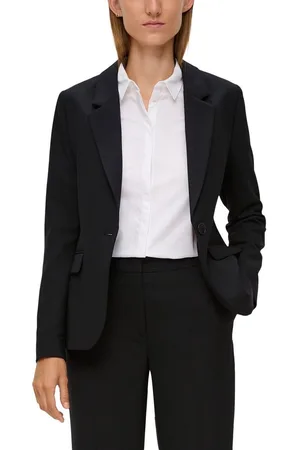 QS by s.Oliver Korte blazer met klepzakken aan de voorkant