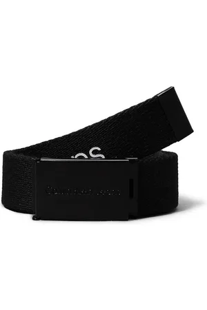 Calvin Klein Koppelriem CANVAS LOGO METALLIC BUCKLE BELT