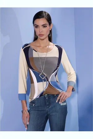 CRÉATION L Shirt met 3/4-mouwen Shirt (1-delig)