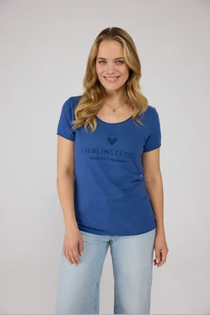 Lieblingsstück Shirt met ronde hals CiaEP met logoprint