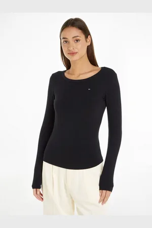 Tommy Hilfiger Shirt met lange mouwen SLIM 5X2 RIB O-NK LS
