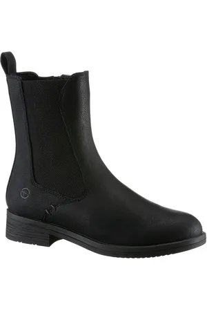 Tamaris Chelsea-boots hakken, enkellaars, zakelijke schoen met t-logo-decoratie