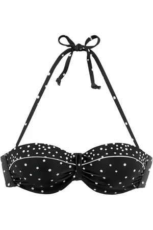 Lascana Beugelbikinitop in bandeaumodel LEONA met stippenprint