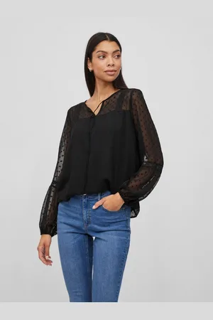 VILA Shirt VIEDEE L/S TOP - NOOS