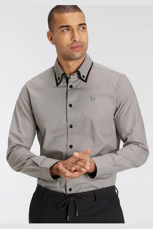 Bruno Banani Overhemd met lange mouwen button-down kraag