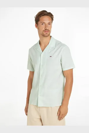 Tommy Hilfiger Overhemd met korte mouwen TJM LINEN BLEND CAMP SHIRT EXT
