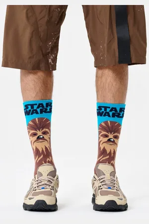Happy Socks Lange sokken met chewbacca borduurwerk (Set van 2)