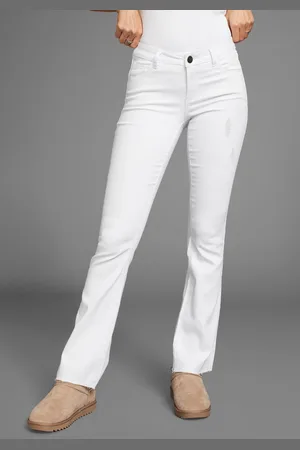 ARIZONA Bootcut jeans Ultra Stretch uitlopende pasvorm, modieuze used-look, normale taille