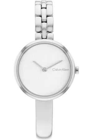 Calvin Klein Kwartshorloge SCULPTURAL Polshorloge, dameshorloge, mineraalglas, roestvrijstalen armband